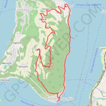 Monte Isola Italie GPS track, route, trail