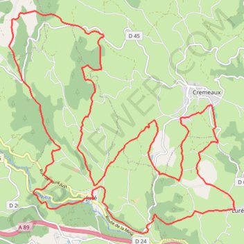 Circuit des Bois Noirs - Luré GPS track, route, trail