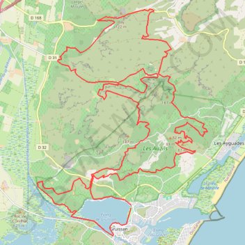 Gruissan GPS track, route, trail