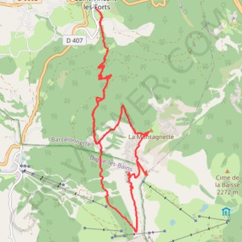 Dormillouse depuis Saint Vincent GPS track, route, trail