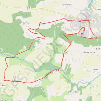 Le petit Codoudal - Plumelec GPS track, route, trail