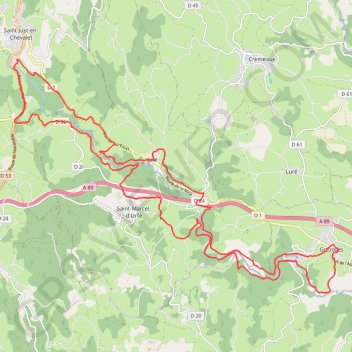 La vallée de l'Aix sauvage - Grézolles GPS track, route, trail