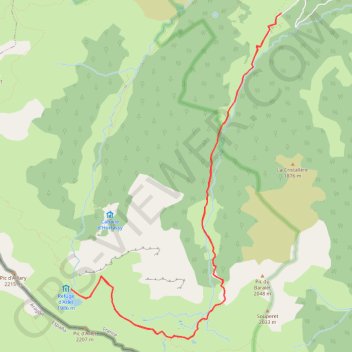 Lac et refuge d'Arlet GPS track, route, trail