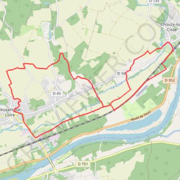 Vignoble et Cisse - Chouzy-sur-Cisse GPS track, route, trail