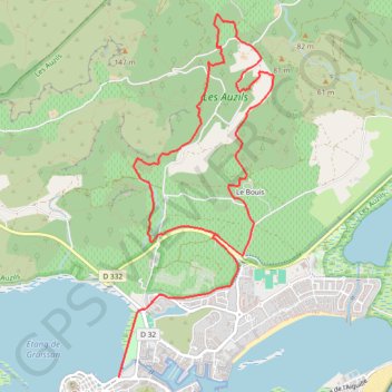 Les Caunes GPS track, route, trail