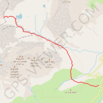 Col de la croix GPS track, route, trail