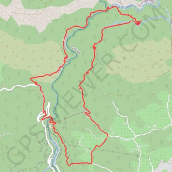 Gorges de la siagne en boucle GPS track, route, trail