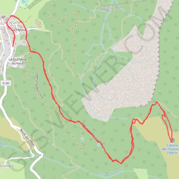 Croix d'Albiez GPS track, route, trail