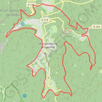 Circuit de la Suisse Alsacienne GPS track, route, trail