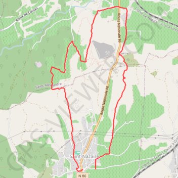 Saint Nazaire Roquebrune GPS track, route, trail