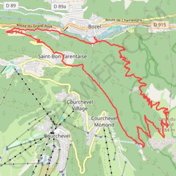 Dent du villard GPS track, route, trail