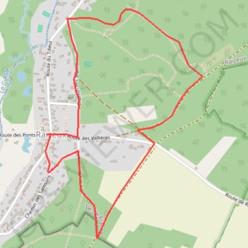 Raizeux GPS track, route, trail