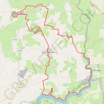 Saint-M'Hervé GPS track, route, trail