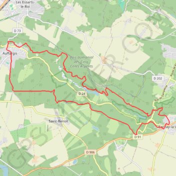 Cernay boucle Auffargis GPS track, route, trail
