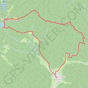 Lac des Perches par Rimbach-près-Masevaux GPS track, route, trail