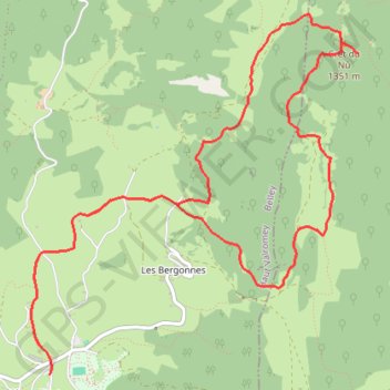 Plan d'Hotonnes GPS track, route, trail