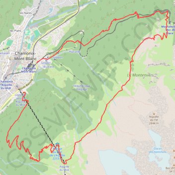 Balcon Nord de Chamonix GPS track, route, trail