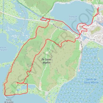 Gruissan - Ile Saint Martin GPS track, route, trail