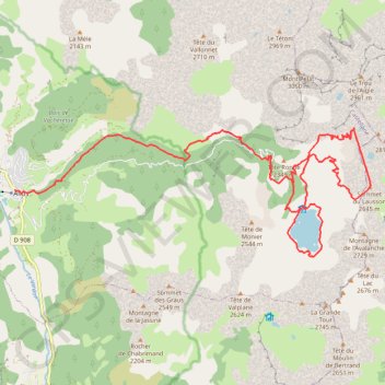 Lac Allos-Garrets GPS track, route, trail