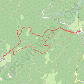 Pinéa depuis Col de Porte GPS track, route, trail