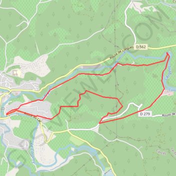 Boucle du domaine Saint croix GPS track, route, trail