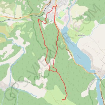 De Saint André les Alpes à Courchon GPS track, route, trail