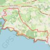 Crozon, Les Abers, grand parcours GPS track, route, trail