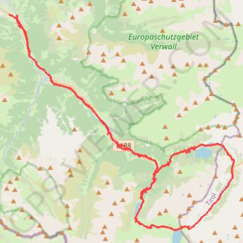 Schruns-Silvretta-Kops-Schruns GPS track, route, trail