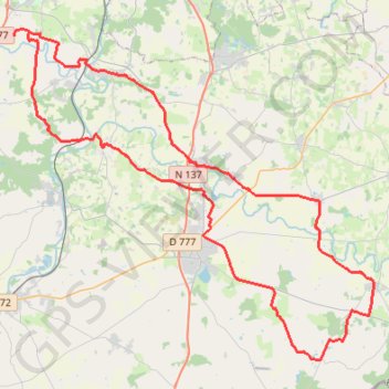 Parcours 16 (65.3km) GPS track, route, trail