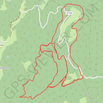 Col de carri ski de fond GPS track, route, trail