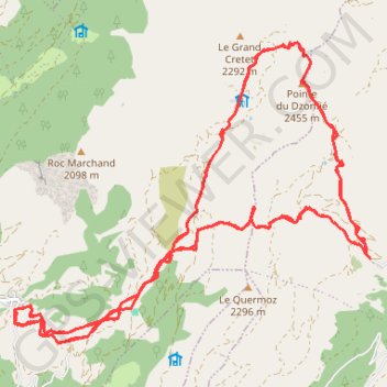 Tour de la Pointe de Dzonfié GPS track, route, trail
