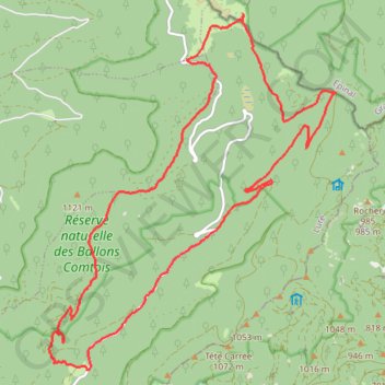 Ascension du ballon de Servance (Vosges) GPS track, route, trail
