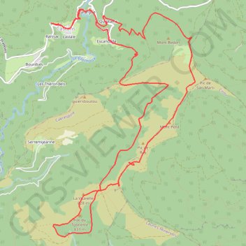 Les crêtes de San Marty - Castans GPS track, route, trail