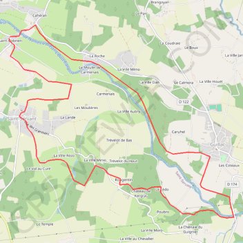 Circuit de Saint-Gobrien - Saint-Servant GPS track, route, trail