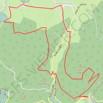Lamontélarié GPS track, route, trail