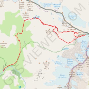 Levanna Centrale GPS track, route, trail