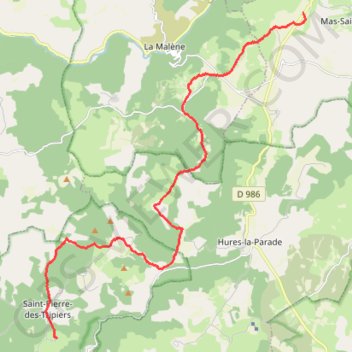 Gorges du Tarn jour 3-16135015 GPS track, route, trail