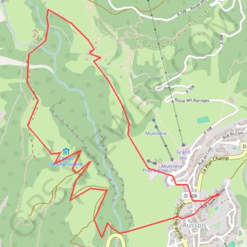 Aussois, Clotte Plan d'Aval GPS track, route, trail