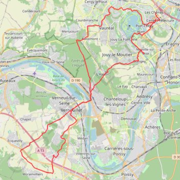 Morainvilliers GPS track, route, trail