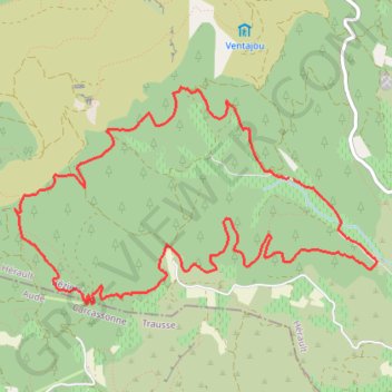 Félines-Minervois - Les Rivières et Brama GPS track, route, trail