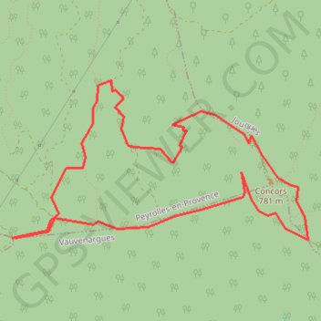 Thermes de judas concors GPS track, route, trail