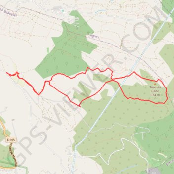 La tête de Cade (circuit du castellet) GPS track, route, trail