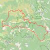 Tour de la Haute Vallée du Luech (Gard-Lozère) GPS track, route, trail