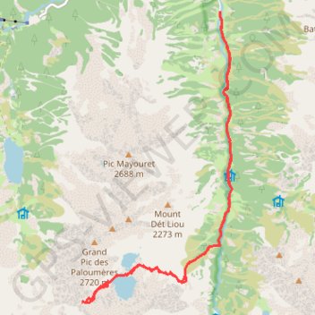 Lac et Col d'Estibe Aute GPS track, route, trail