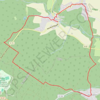 La Celle-Les-Bordes (78 - Yvelines) GPS track, route, trail