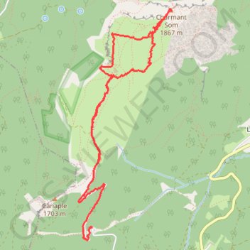 Rando-orientation ESMUG au Charmant Som GPS track, route, trail