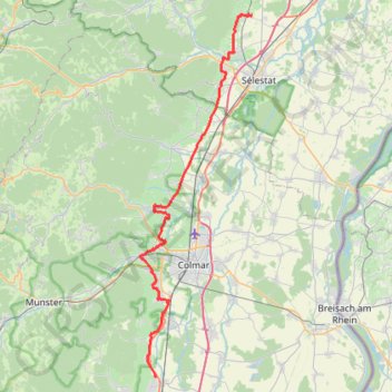 Dambach-La-Ville Rouffach en vélo GPS track, route, trail