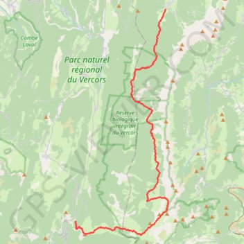 Traversee Hauts Plateaux du Vercors - Queyrie GPS track, route, trail