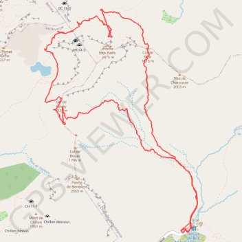 Trois cols autour de Bise (74) GPS track, route, trail