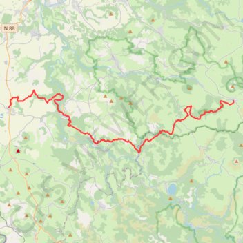 Trail des Sources de la Loire (TSL) GPS track, route, trail